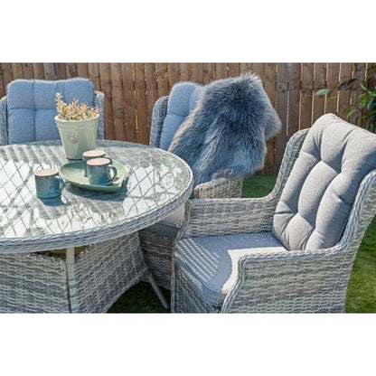 Monaco 4 Seater Set with Parasol &amp; Cover