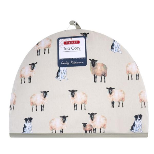 Collie &amp; Sheep - Tea Cosy - Steelex                         