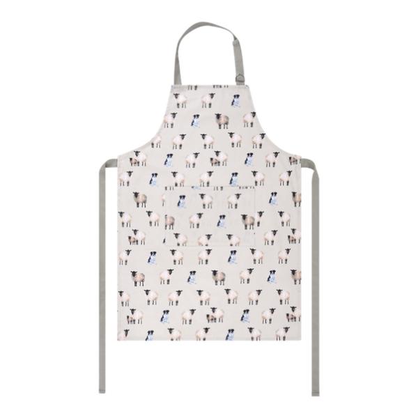 Collie &amp; Sheep - Cotton Apron - Steelex                     