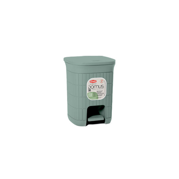 Stefanplast Domus Dustbin 6Ltr Green Tea