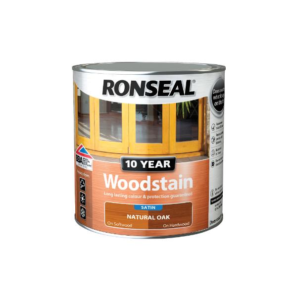 10 Year Woodstain Natural Oak 750ml