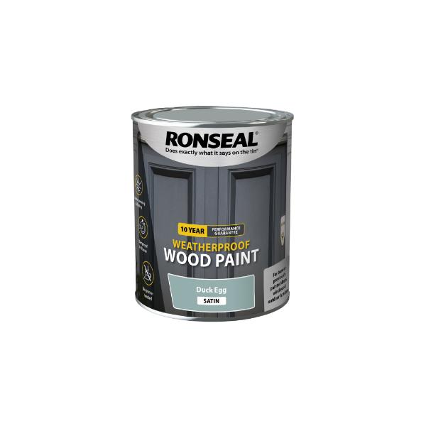 Ronseal 10Yr Weatherproof Paint Degg Satin 750ml