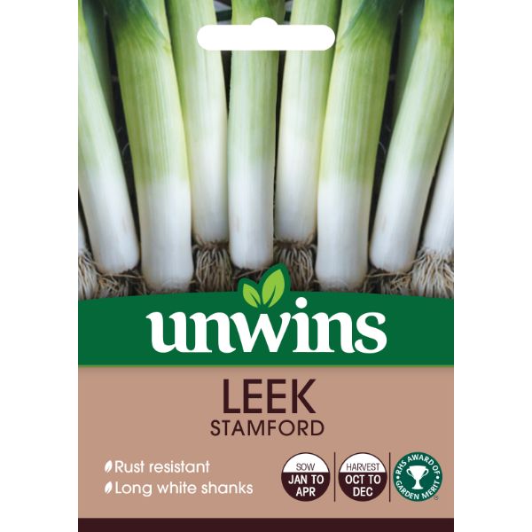 Unwins Seed Packet Leek Stamford
