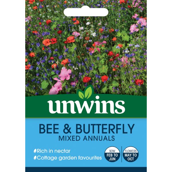 Unwins Seed Packet Bee &amp; Butterfly Mix