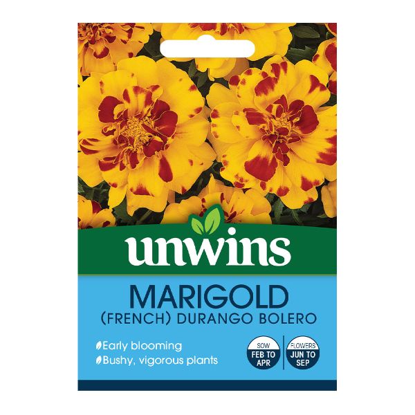Unwins Seed Packet Marigold French Durango Bolero