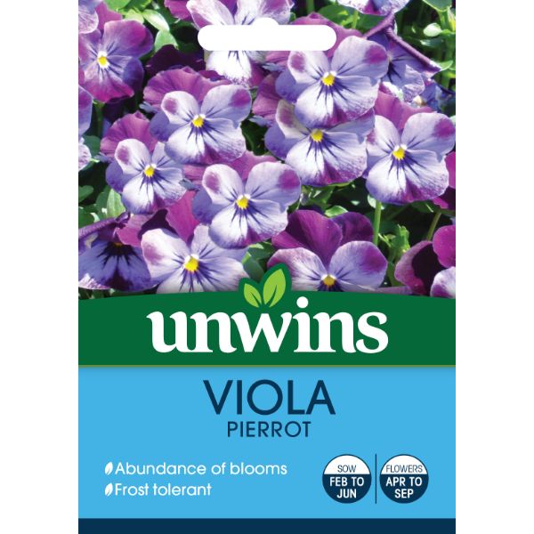 Unwins Seed Packet Viola Pierrot