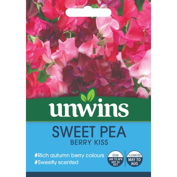 Unwins Seed Packet Sweet Pea Berry Kiss