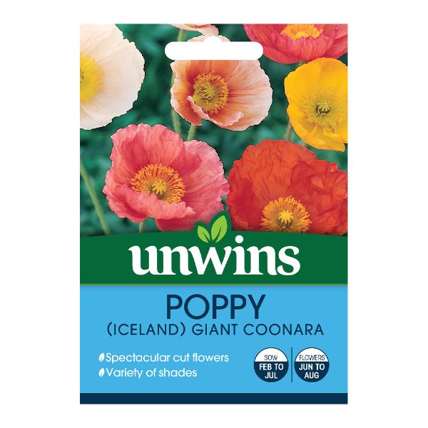 Unwins Seed Packet Poppy Iceland Giant Coonara