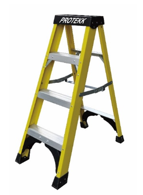 Protekk Fiberglass Ladder 4 Tread