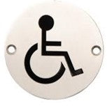 Stainless Steel Disabled Sign