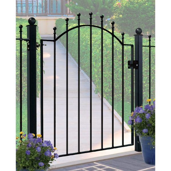 Traditional Ball Top Garden Metal Gate