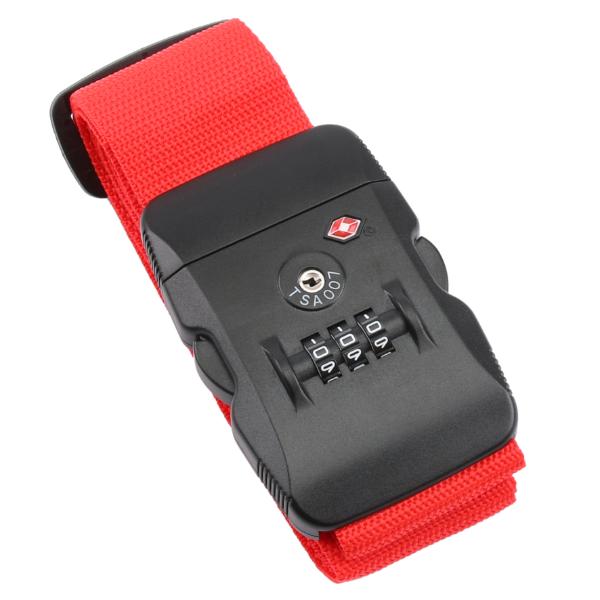 Olympia Luggage Strap With TSA Lock TSA 200 Red
