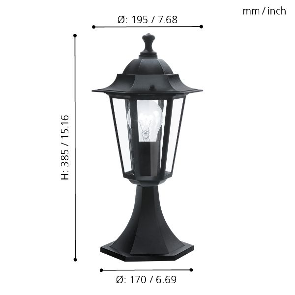 LATERNA 4 Bollard Pedestal Light