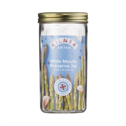 Kilner Wide Mouth Preserve Jar 1L
