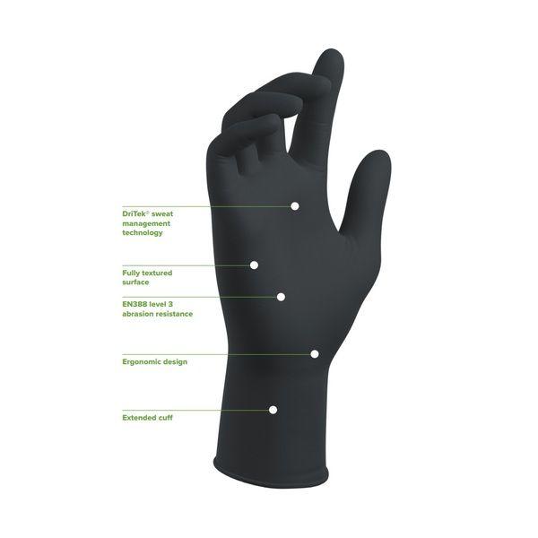Megaman Eco-Tek Nitrile Glove Black Box/50 Large