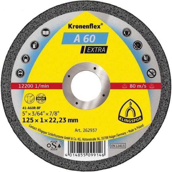 Klingspor A60 EXTRA 115X1X22 FLAT CUTTING DISC