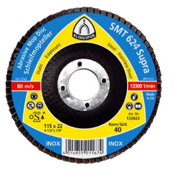Klingspor SMT624 115X22MM G120 CV ABRASIVE MOP DISC