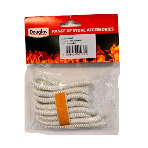 Douglas White Stove Rope 8mm x 2m