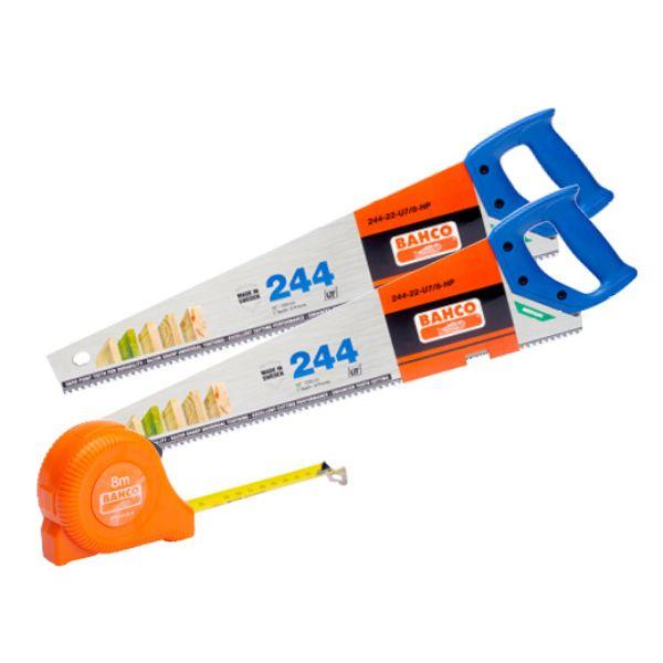 BAHCO 244-22IN SAW X 2 C/W  TAPE