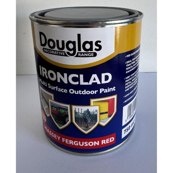Douglas Ironclad Paint Massey Ferguson Red 750ml