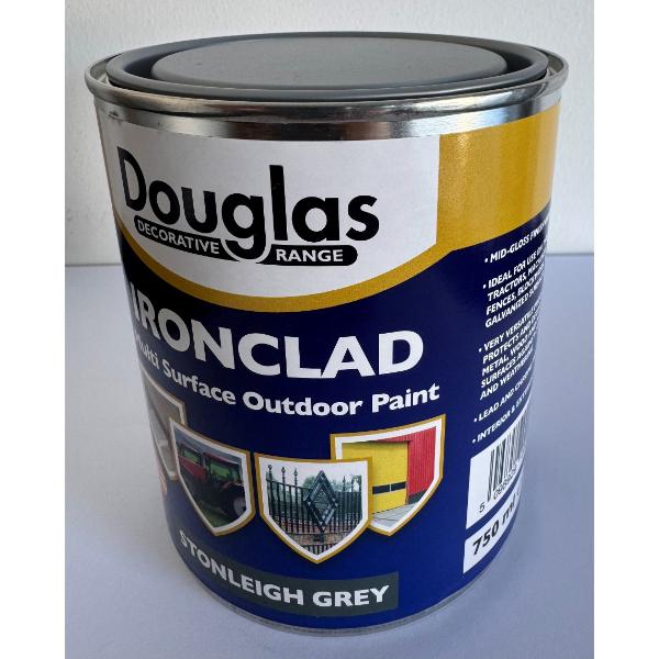 Douglas Ironclad Paint Stoneleigh Grey 750ml