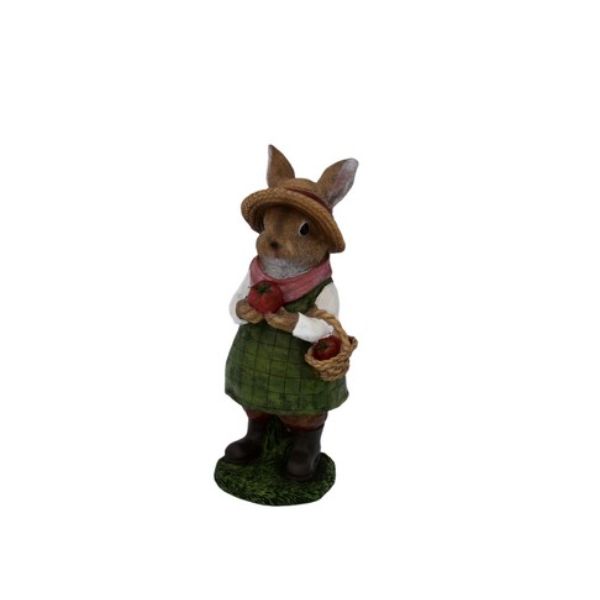 Garden Ornament Rabbit With Hat D11H24