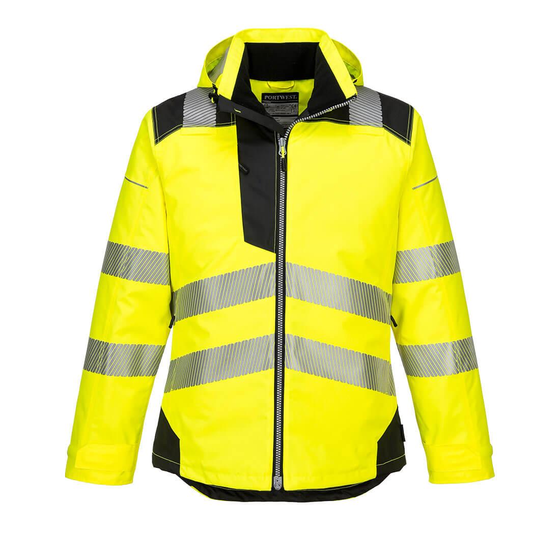 Portwest Pw3 Vision Hi-Vis Rain Jacket Yellow