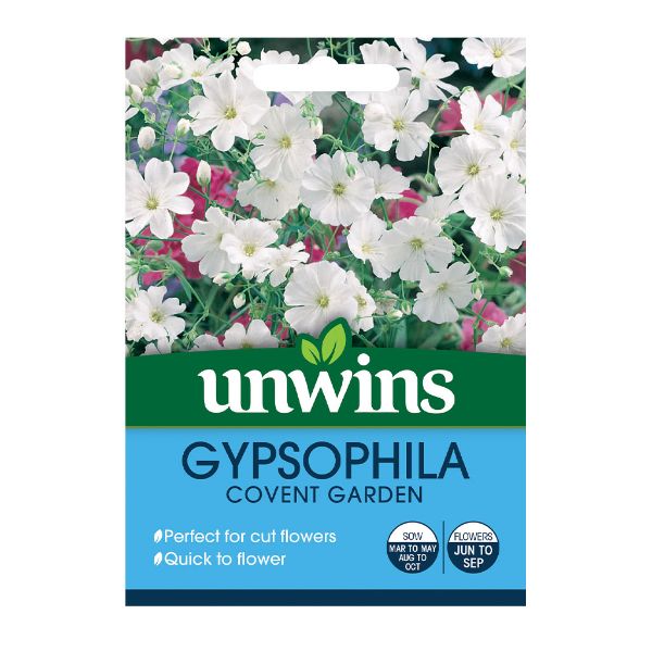 Unwins Seed Packet Gypsophila Covent Garden