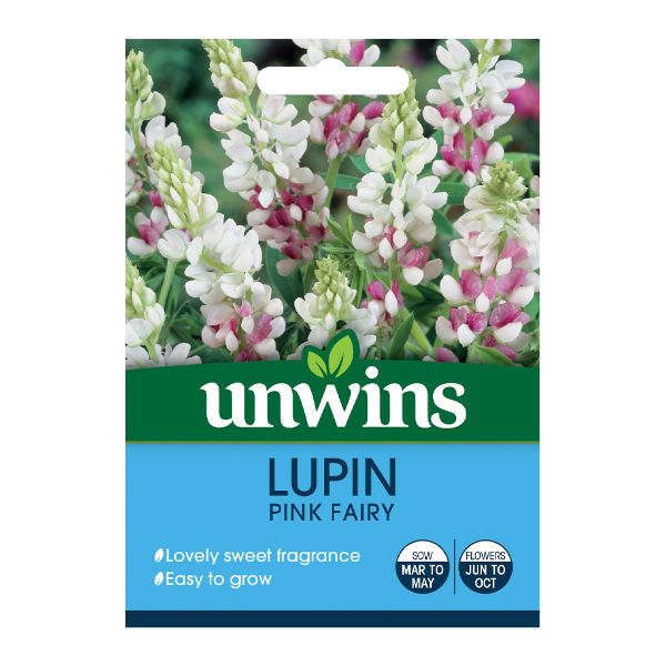 Unwins Seed Packet Lupin Pink Fairy