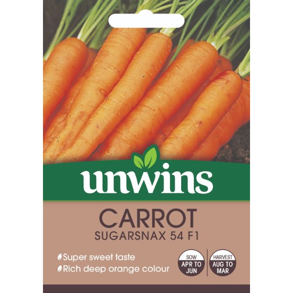 Unwins Seed Packet Carrot Sugarsnax 54