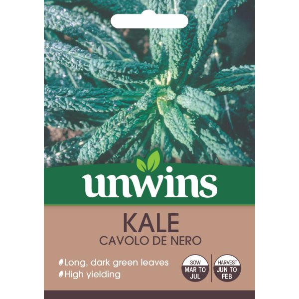 Unwins Seed Packet Kale Cavolo De Nero