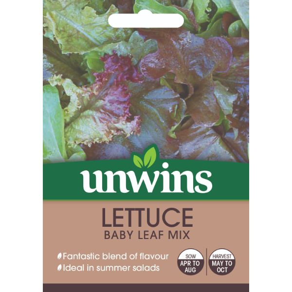 Unwins Seed Packet Lettuce Baby Leaf Mix
