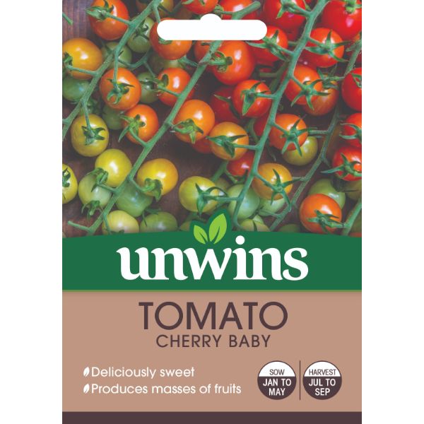 Unwins Seed Packet Tomato Cherry Baby