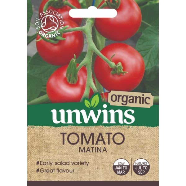 Unwins Seed Packet Tomato Matina (Organic)