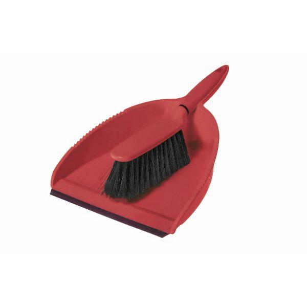 Greener Cleaner Dustpan &amp; Brush Red