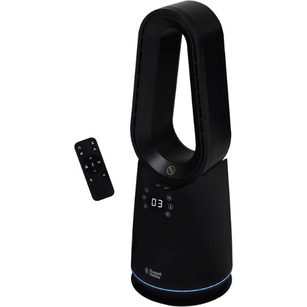 Russell Hobbs Black Bladeless Cool &amp; Heat Fan