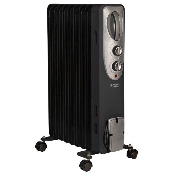 Russell Hobbs BLACK 2kw Oil Filled Radiator