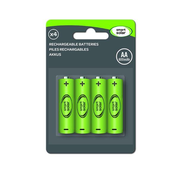 Smart Solar AA 600mAh 4 Pack