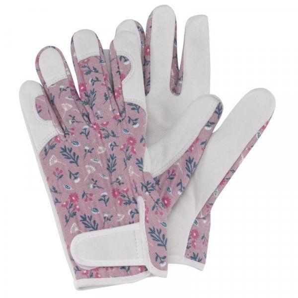 briers womens gardening gloves Briers Smart Gardeners Gloves Flowerfield Medium / Size 8 – Co-Op Superstores