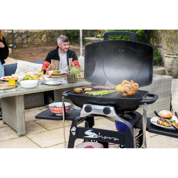 Sahara Storm 2 Burner Semi-Portable Gas BBQ