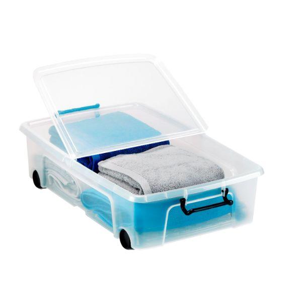 Strata 35 Ltr  Under Bed Smart Box With Wheels