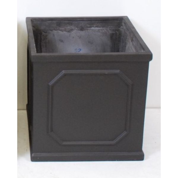 Fiberclay Square Garden Planter With Drainage Hole 38X38X38
