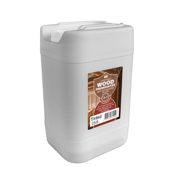 Arc Wood Preservative &amp; Woodworm Killer Tinted 25L