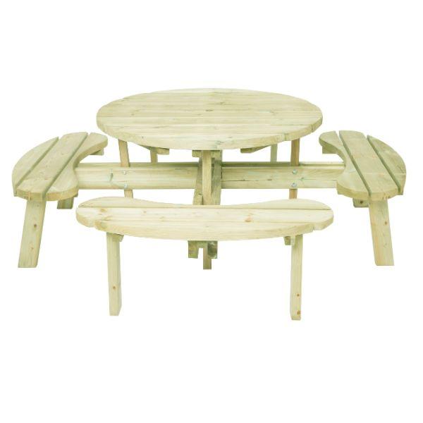 Wood ROUND BENCH TABLE