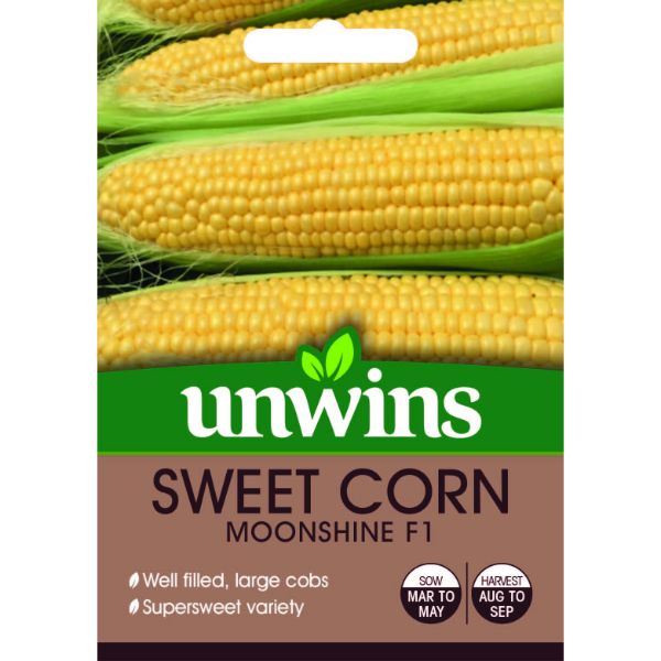 Unwins Seed Packet Sweet Corn Moonshine F1