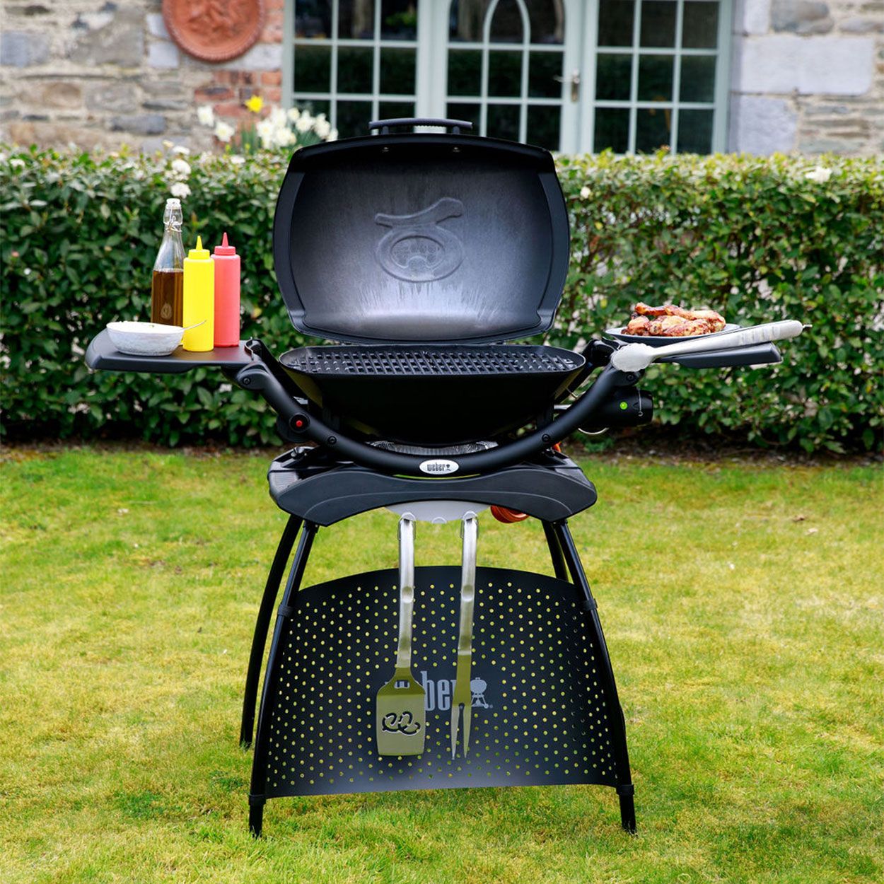 Weber Q 2000 Gas BBQ with Stand Black