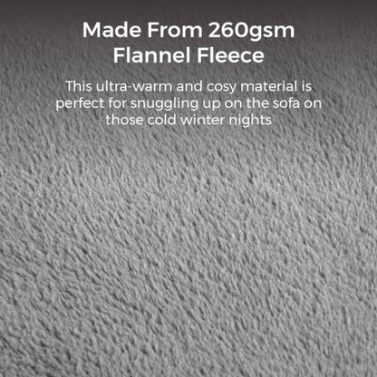 Carmen Wearable Heated Throw 183 x 155cm Grey