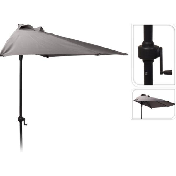 Parasol Parasol Umbrella Diameter 300 cm White with Crank Aluminium 3 m Parasol Parasol Umbrella Diameter 300 cm White with Crank Aluminium 3 m