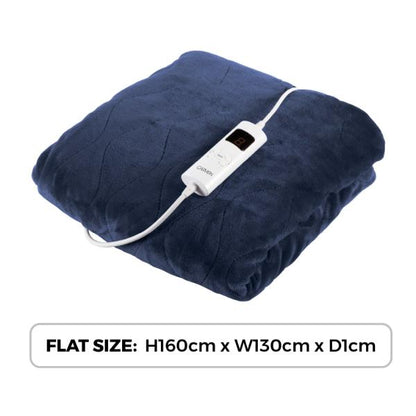 Carmen Heated Throw 160 x 130cm Blue