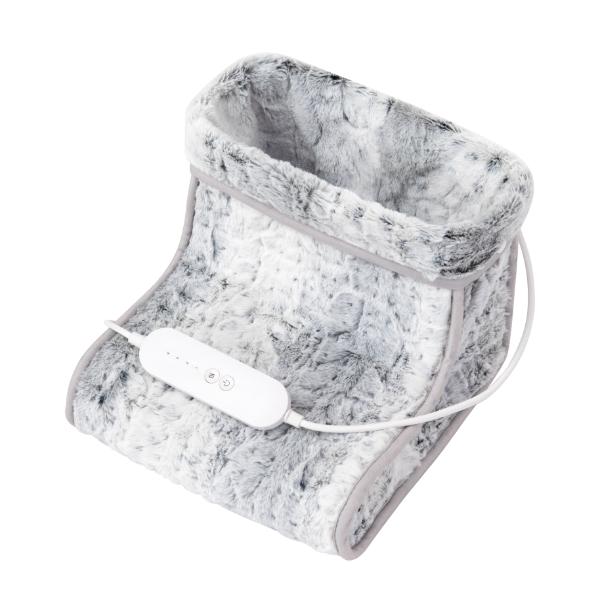 Carmen Faux Fur Heated Foot Warmer Winter Hare